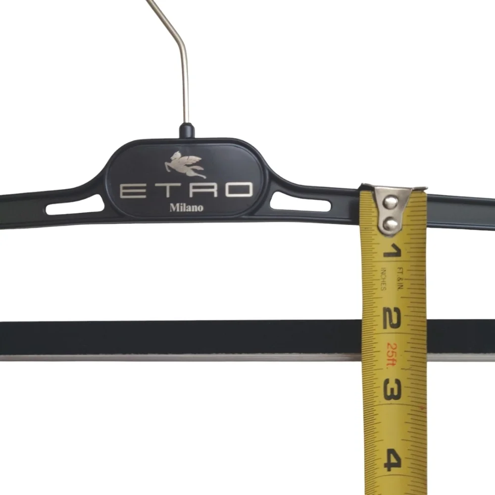 ETRO Milano Trouser Slim Plastic Hangers Black Set of 2 Bundle